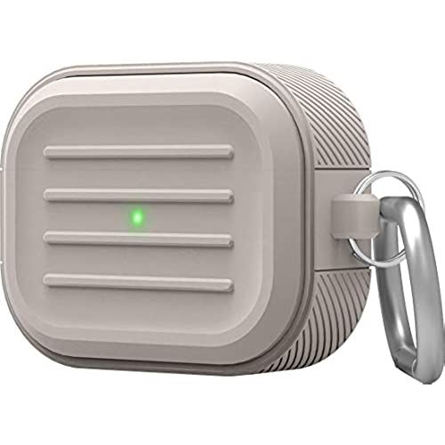 【elago】 AirPods Pro 対応 ケース 耐衝撃 カラビナ 付き 衝撃 吸収 シリコン カバー 収納ケース 傷防止 ケースカバー 落下防止 アクセサリー [ Apple AirPodsPro MWP22J/A エアーポッズPro ... ストーン