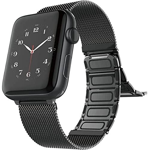 アップルウォッチ ブラック ミラネーゼループ Apple Watch 44mm www