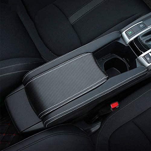 Rifoda 新型ホンダ シビック civic 10代目 FC1 FK7 FK8 3代目インサイト ZE4 全グレード アームレストカバー 汚れや傷に強い 上質な革 2016～仕様変更(炭素繊維パターン) 3P