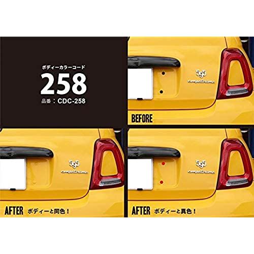 お取り寄せ カラードットキャップ Cdcシリーズ イブデザイン フィアット アバルトのリアナンバー横の 黒い樹脂キャップをカラードットキャップに交換 Fiat500 Fiat ブラック Fucoa Cl