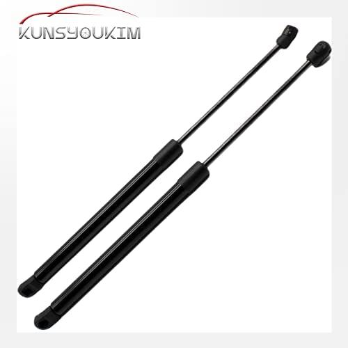 KUNSYOUKIM ボンネットフードダンパー ハマー Hummer H3 H3T SUV 2006-2010 に適合 PM3171 SG330109 6288 純正交換 375MM 2本セット (ノーマルブラック) [並行輸入品]