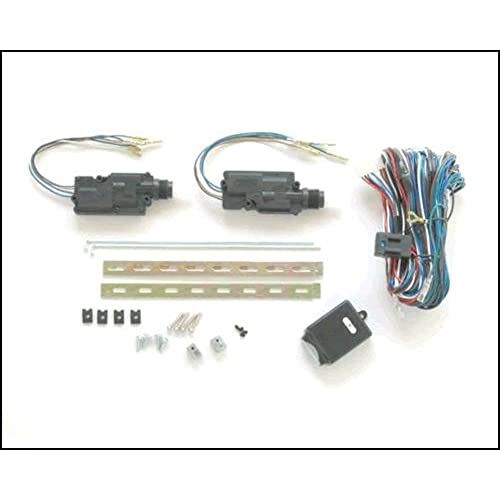 集中ドアロック(高品質セントラルロックセット）キット 集中ロック2ドア用 １２ボルト車用 汎用 後付けに！商用車に！古い車のグレードUPに！修理、補修に！