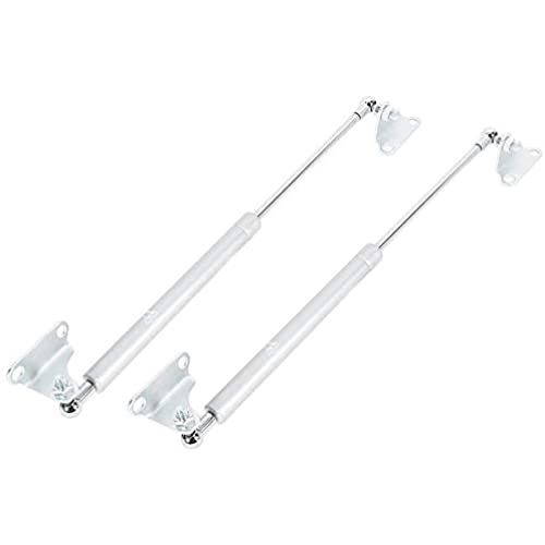 X AUTOHAUX ガススプリング ガスダンパー ショックアブソーバー サポートダンパー 38cm 100N/22.5LB 取替 補修用 食器棚用など RVカーボート用 取り付けブラケット ナット メタル製 シルバートーン ユニバーサル ...