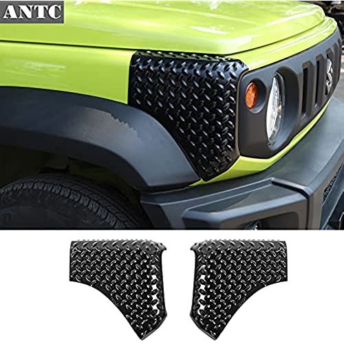 ANTC 新型 スズキ ジムニーフロントボンネット保護カバー ダーコーナー保護 2019+ JB64 JB74 適用 後部の左右の車体装甲プロテクターセット 自動車部品ABS (L（前部サイドコーナー保護）)｜T.M.Bストア