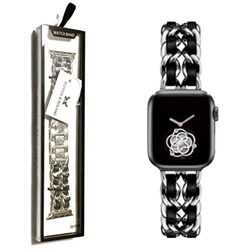 Royce\u0026Roland チェーン店腕輪 Apple Watch アップルウォッチ 専用box付_38/40, silver/black