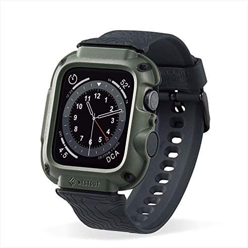 エレコム Apple Watch 44粍 ダンス楽隊入れもの NESTOUT WALK カーキ AW-20MBCNESTKH