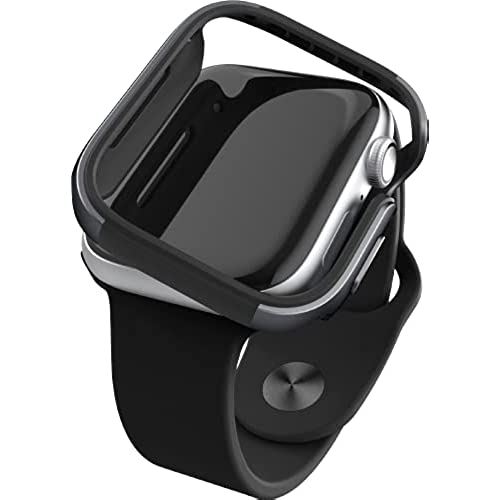 【RAPTIC】 Apple Watch 44粍 SE/Series 6 / Series 5 / Series 4 相応う 入れもの 耐衝撃 軽銀 × TPU 2重社会システム ぼうぜん自失 吸いいれる 薄型 か細い 覆いかぶせる [ アップルウォッチSE / アップルウォッチ6 / アップルウォッチ5 / アップルウォッチ4 44 粍 相応う ] Edge 濃灰色