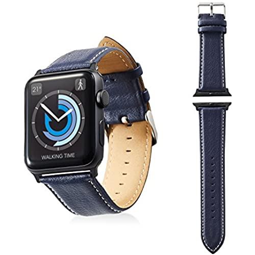 エレコム Apple Watch ダンス楽隊 42粍 ホンブルグ帽なめし革 ラウンド小船印字機 米国海軍 AW-42BDLRBBU
