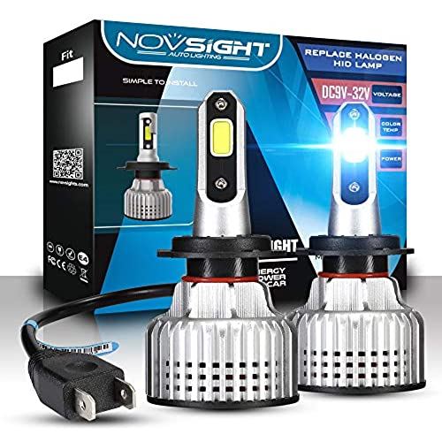 NOVSIGHT 日本直営店 NOVSIGHT-N12 シリーズ - 超高輝度60W(30Wx2) 10000LM(5000LMx2) 6000K - H7 車用ledヘッドライト/フォグランプ
