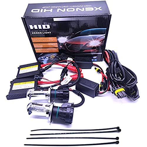 H4 Hi/Loスライト式 リレーハーネス付き DC12V 車用 防水 超薄型バラスト 35W/55W兼用 HIDキット フォグランプ/ヘッドライト 対応 (6000K, H4 リレーハーネス付き)
