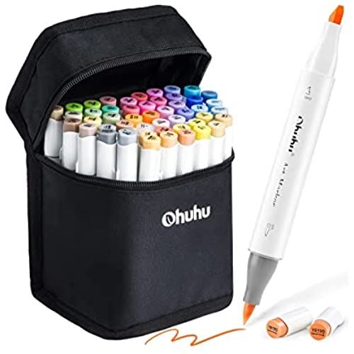 ohuhu 80本 パステル 楽天市場】Ohuhu イラストマーカー パステルカラー 筆タイプ 80