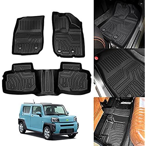 Cartist ダイハツ タフト LA900S LA910S型 フロアマット 4WD専用 立体カーマット 車用 3Dフロアマット 立体構造 DAIHATSU TAFT 2020年6月～ 車種専用設計 防水 滑り防止 ...