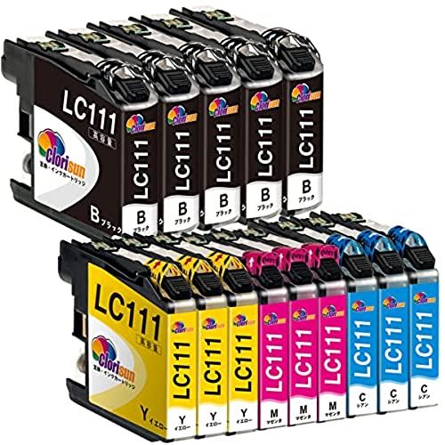 ブラザー Brother LC111 互換インク ブラザー互換インクカートリッジ LC111-4pk ×3パック +LC111BK×2(計14個入り)大容量 残量検知機能 【Clorisun】