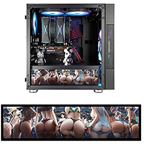 Vetroo ストリートファイター キャラクターポスターディスプレイボード LEDライト付き コンピューターPCケース装飾 フルHD 2K マルチモード機能 12.2インチ x 3.1インチ (水平、B6)