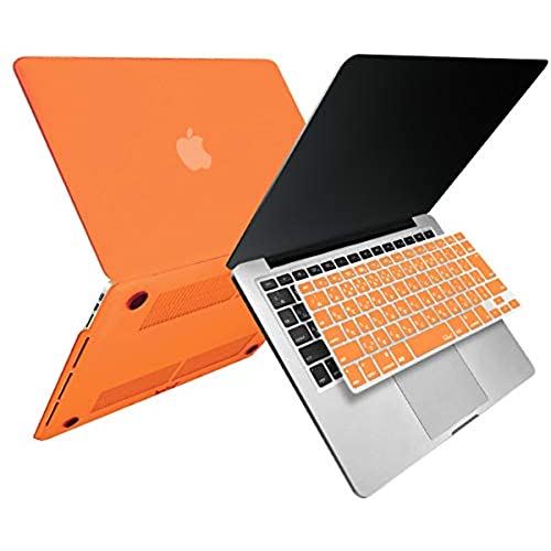 MS factory MacBook Pro 13 Retina 用 ケース カバー ＋ 日本語 キーボードカバー マックブックプロ 13インチ レティナ ハードケース Pro13 Late 2012 ～ Early 2015 A1425 A1502 全14色 マット加工 オレンジ RMC series RMC-SETR13MOR
