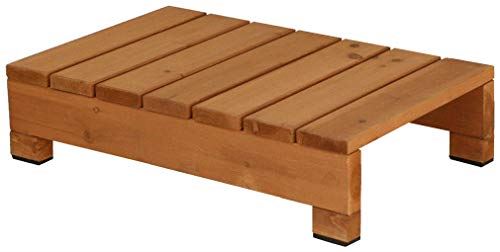 ガーデンガーデン デッキ風縁台 ライト用ステップ台(踏み台) 65cm&times;40cm ライトブラウン 防水用ゴム足付 SDES-65-LBR｜T.M.Bストア