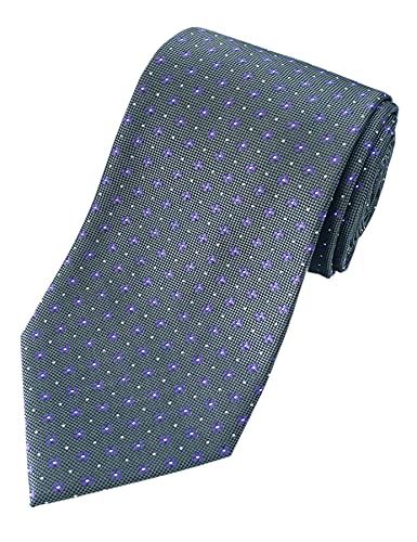 Extra Long紳士XLネクタイポリエステル織ジャカード?一色花柄160CM グレー