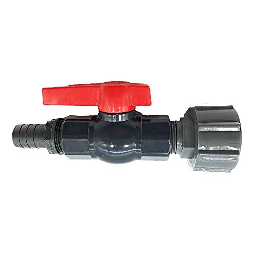 bath&bath コダマ樹脂 タマローリー タンク ドレン用 25A・1B 樹脂製 ボールバルブ ホース内径30ｍｍ 用 タケノコ付