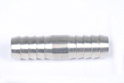 LTWFITTING 導管あと継ぎ 両口口径10粍 ストレートホースコネクタ タケノコ合わせ目 ステンレス鋼 (25個入)