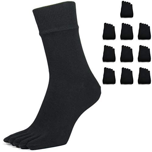 アスカ 5本指ソックス 旭化成消臭roica使用 3種類の丈 くるぶし ハーフ クルー丈 メンズ 5本指靴下 五本指 ソックス 靴下 綿 消臭 ビジネス 厚手 25 27 27 29cm 3足 5足 10足 セット 08 消臭ハーフ 黒 品質満点