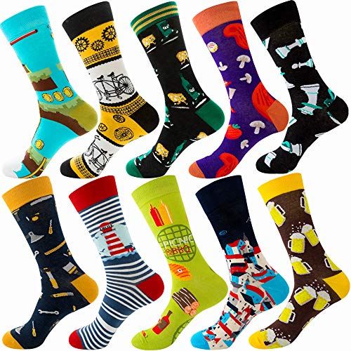 激安単価で Coco Toe 靴下 メンズ ソックス 大きいサイズ 10足セット ビジネス スポーツ 綿 抗菌通気 春夏秋冬 カラフル おしゃれ おもしろい 幾何柄 動物柄 10 Pairs Mix 014 希少 大人気 Www Meshraq Com Sa