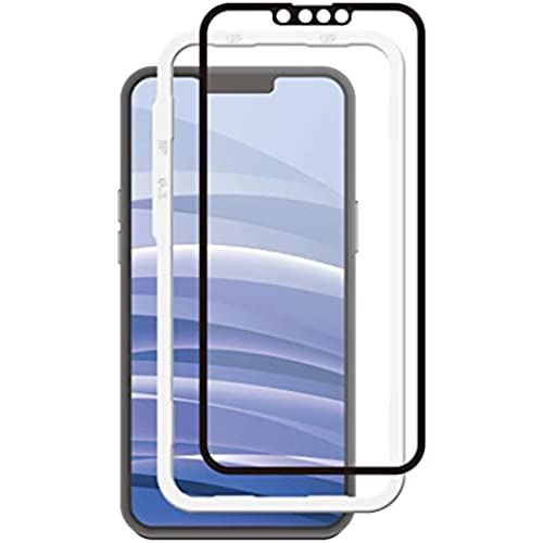 【Corallo】 iPhone13 mini 対応 ガラスフィルム 9H 強化ガラス アンチグレア 指紋 気泡 防止 保護 フィルム ガラス さらさら アンチグレアフィルム 簡単 貼付ガイド付 ガラス保護フィルム [ ... ブラック
