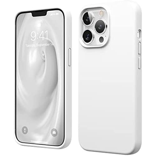 【elago】 iPhone13 Pro 対応 ケース 耐 衝撃 薄型 シリコン スマホケース 衝撃吸収 スリム 薄い シリコンケース カバー 耐衝撃 スマホカバー シンプル 携帯ケース [ Apple iPhone ... iPhone13Pro ホワイト