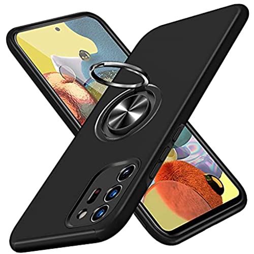 GTUJWN Galaxy Note20 Ultra ケース リング付き TPU 耐衝撃 スマホケース 車載対応ホルダー対応 スタンド機能 軽量 薄型 ギャラクシー ノート20ウルトラ 5G SC-53A ケース ... Samsung Galaxy Note 20 Ultra ブラック