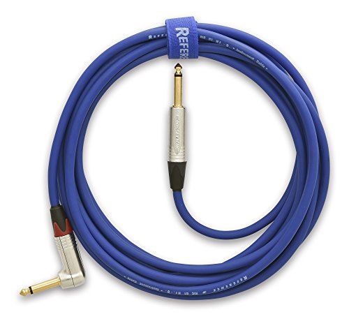 Reference Cables RIC 01 ライブ用 青 ストレート-L字 6m Blue