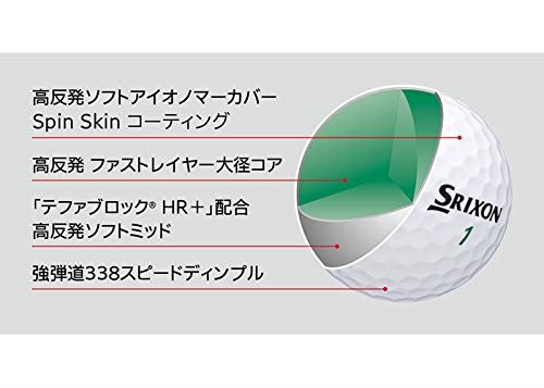 ダンロップ(DUNLOP)ゴルフボールスリクソンTRI-STAR2020年モデル1ダース(12個入り)ホワイト