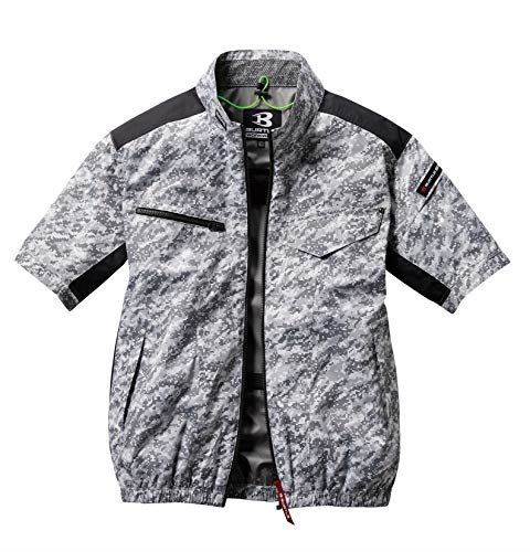 BURTLE バートル 春夏用 エアークラフト半袖ブルゾン(ユニセックス) AC1076 39 カモフラシルバー M