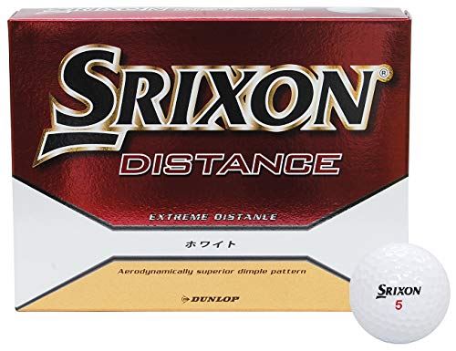 最適な価格 Dunlop ダンロップ ゴルフボール Srixon Distance 1ダース 12個入り ホワイト Fucoa Cl