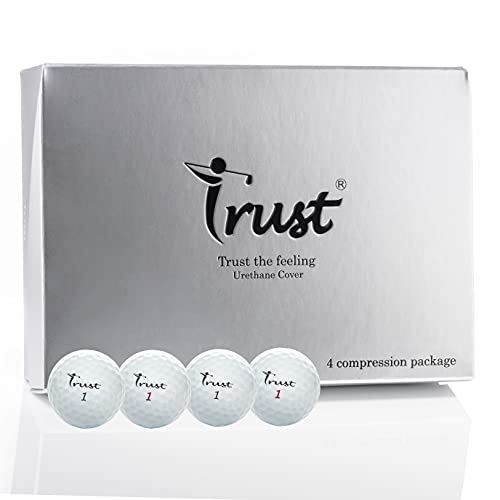 人気 おすすめ Trustトラストゴルフボールbison バイソン 4コンプレッションサンプラーパック ウレタンカバー 3ピースリアクティブコア ツアー系 Fucoa Cl