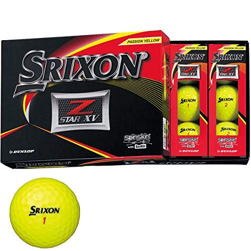 DUNLOP(ダンロップ)ゴルフボールSRIXONZ-STARXVゴルフボール2019年モデル1ダース(12個入り)プレミアムパッションイエロー