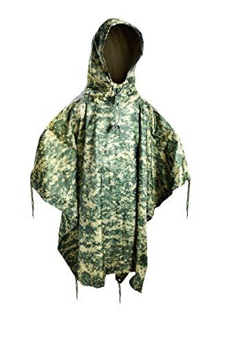 9733円 【初回限定お試し価格】 MIL-TEC ポンチョ レインウェア リップストップ生地 米軍スタイル Rain Poncho - AT-Digital Camo迷彩