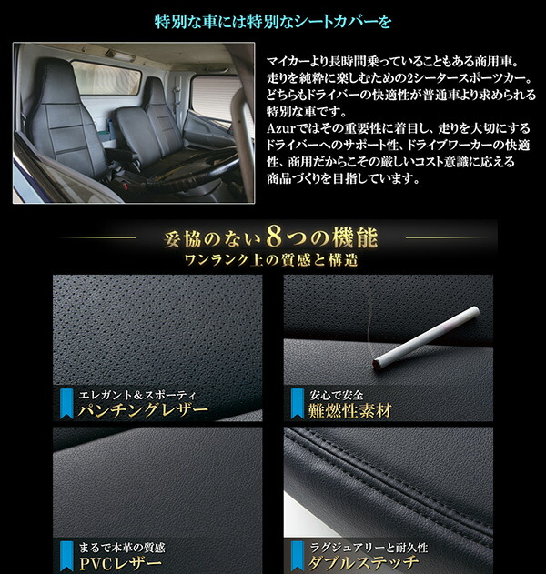 格安人気 Azur フロントシートカバー スズキ キャリイトラック DA63T ...