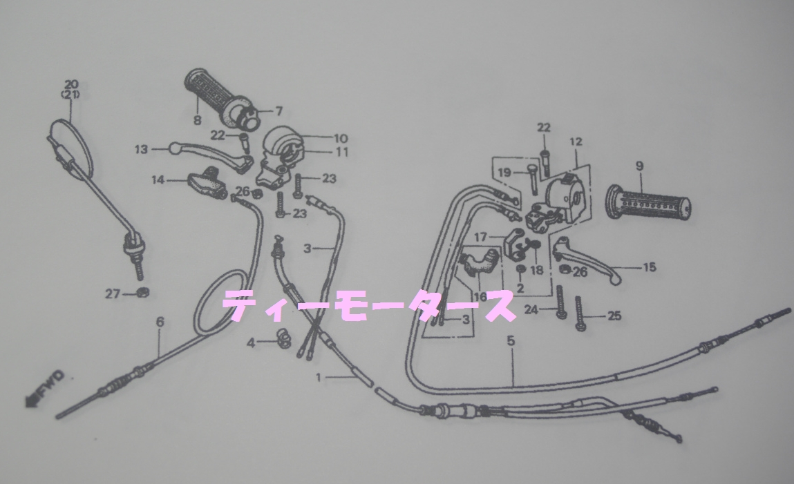 楽天市場 ホンダ旧車モトコンポ ミラー ホンダ純正パーツ ティーモータース