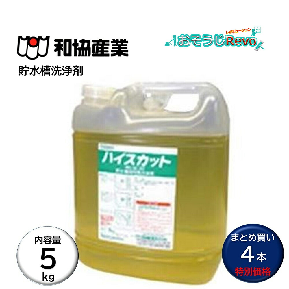 協同製作 ハイスカット 5Kg （4本） 貯水槽洗い濯ぎ剤 受水槽 高架海洋博物館 水あか 規模取っぱらう まとめ買い（1本あたり近所4372円） JI 百貨店SALE 汚れた状態 に 宣戦告げ知らせる