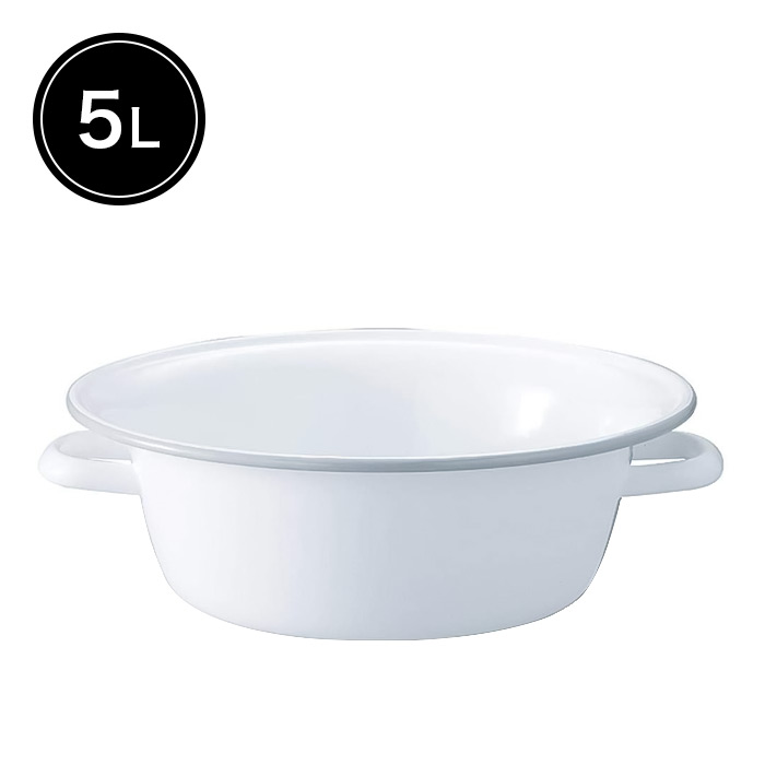 楽天市場】野田琺瑯 たらい 小 5L ホーロー 日本製 新生活 : イノブン