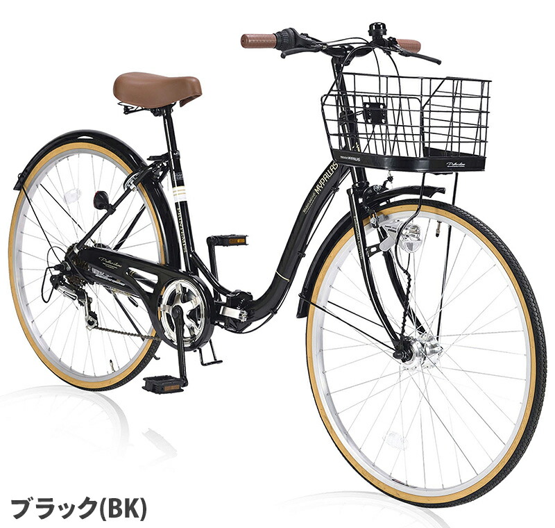 割り引き IKESHO 池商MYPALLAS折畳自転車シティサイクル26インチ 6段変速LEDオートライト バスケット リング錠付きM-509  PRINTEMPS fucoa.cl