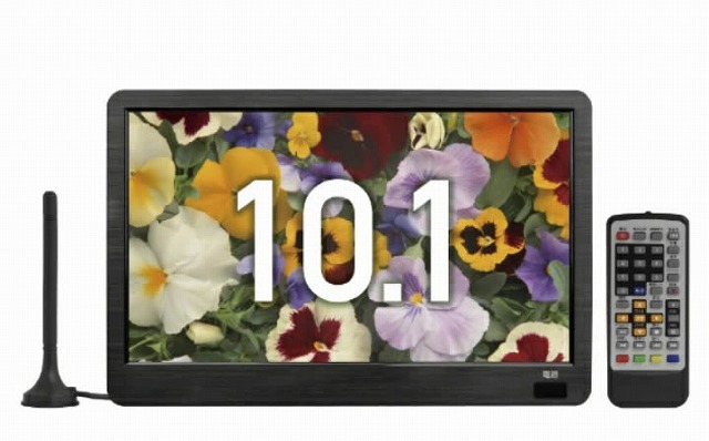 ［生まれ変わり品/ほぼ新品］ 10.1in 携帯型テレビ受像機 PTV-101-BK TEES