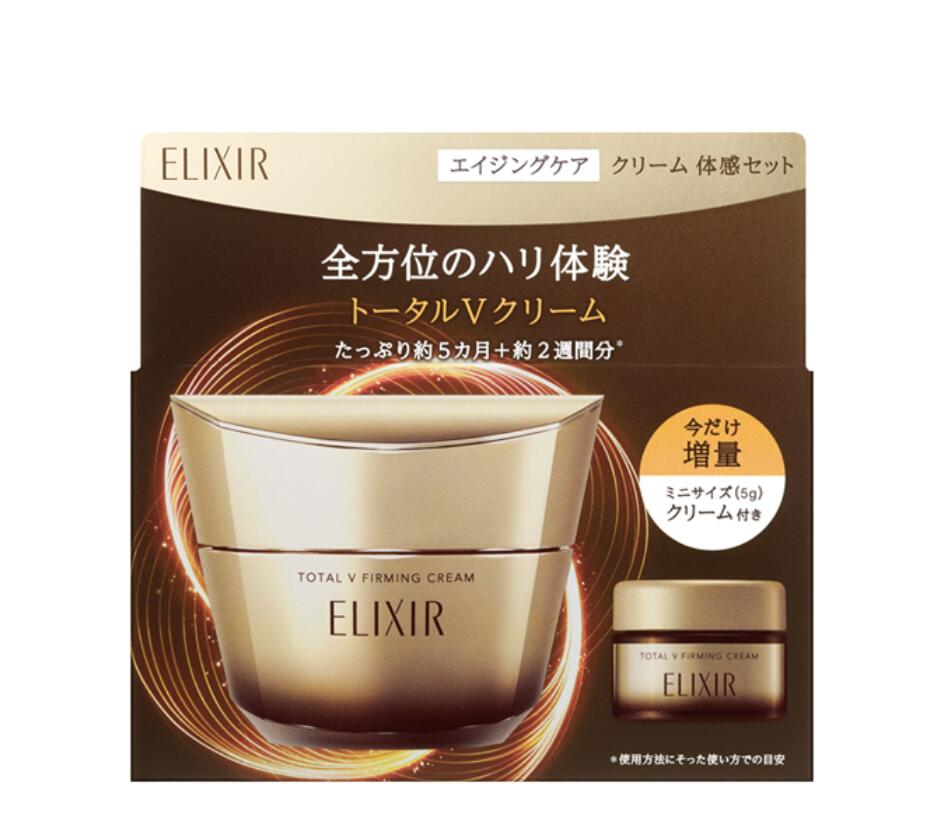 【2025年10月21日】限定発売・国内正規品・送料無料】 資生堂 ELIXIR エリクシール トータルV ファーミング フェイスクリーム 体感セット aC ba 本体 50g＋ミニサイズ5g｜TOA海洋薬粧