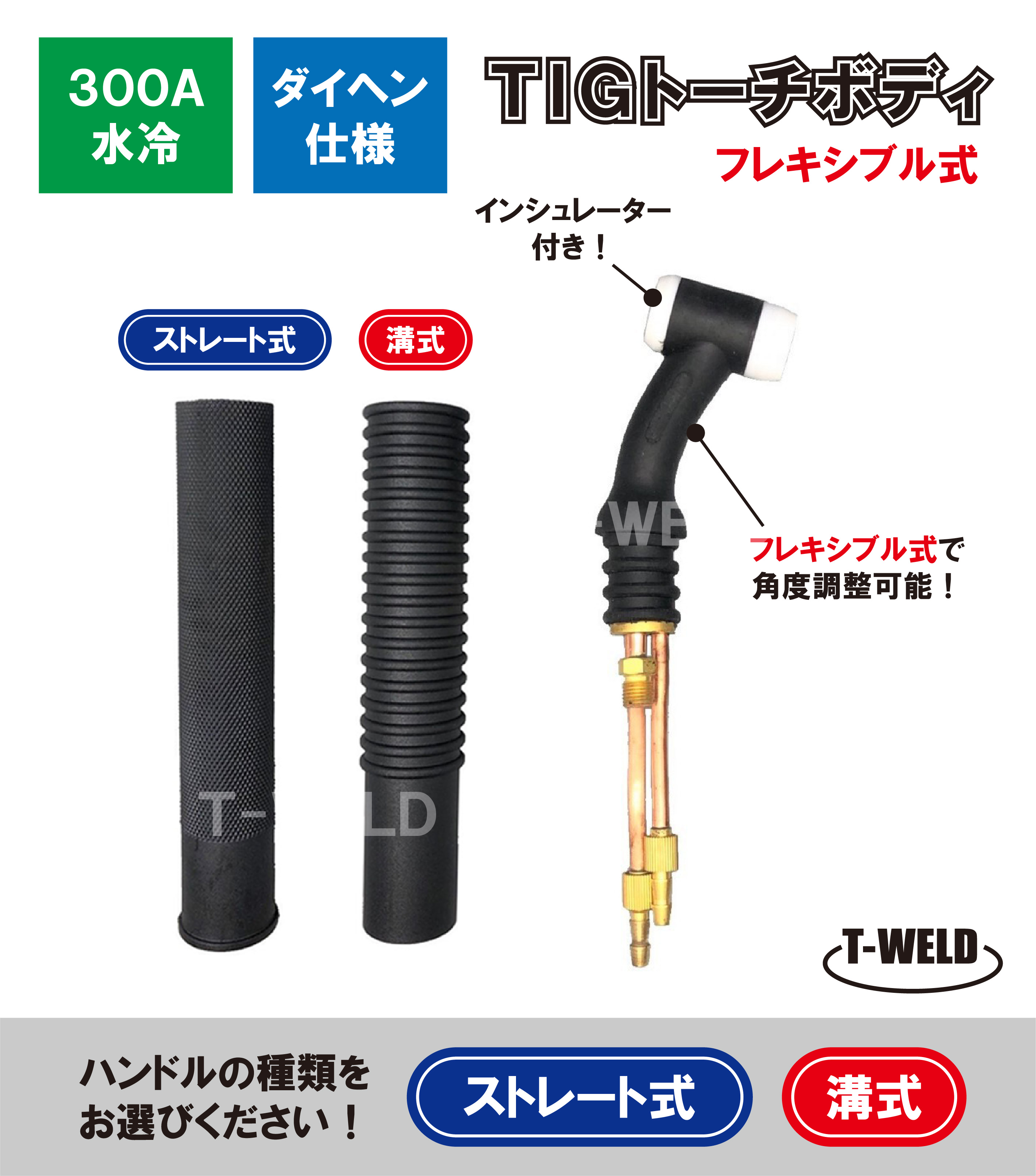 楽天市場】TIG トーチボディ 200A空冷 WP-26F 用 TKH00086 H500B00