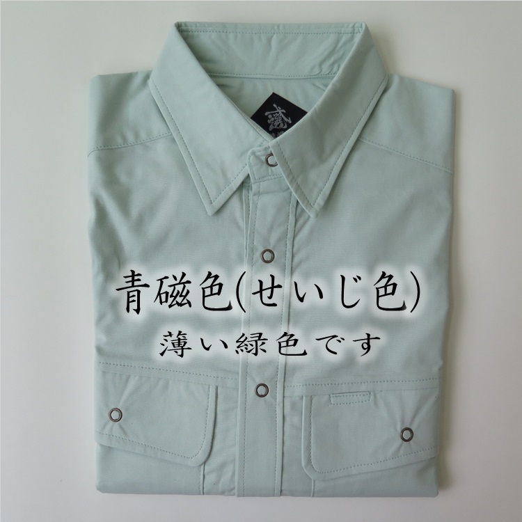 YAECA 長袖シャツ スナップボタン ボックス 日本製+