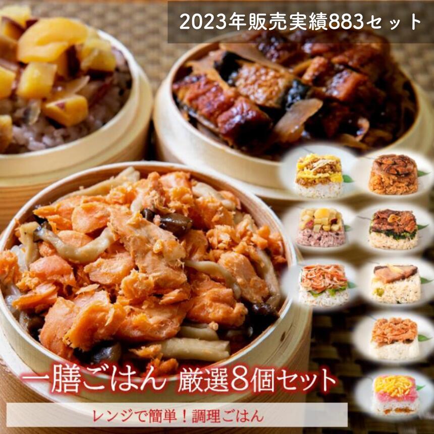 【父の日 お中元】一膳ごはん 厳選8個セット｜冷凍 ごはん おこわ 寿司 うなぎ 国産うなぎ 肉 簡単 プレゼント 米 お米 寸志 御礼 御中元 お中元 夏ギフト お誕生日 母の日 父の日 敬老の日 内祝 御礼 お礼 お歳暮 御歳暮 土用の丑の日 丑の日