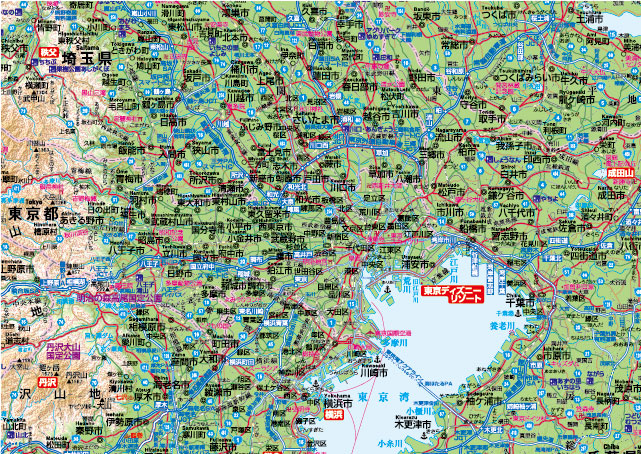 楽天市場 関東全図 地図 ポスター ｂ1判 年最新版 表面ビニールコーティング 水性ペンが使えます 地図の店とうぶんしゃ 楽天市場店