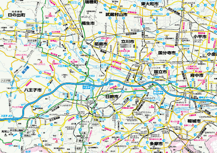 楽天市場 東京都全図 地図 ポスター ｂ1判 ２０２１年最新版 表面ビニールコーティング加工 水性ペンが使えます 地図の店とうぶんしゃ 楽天市場店