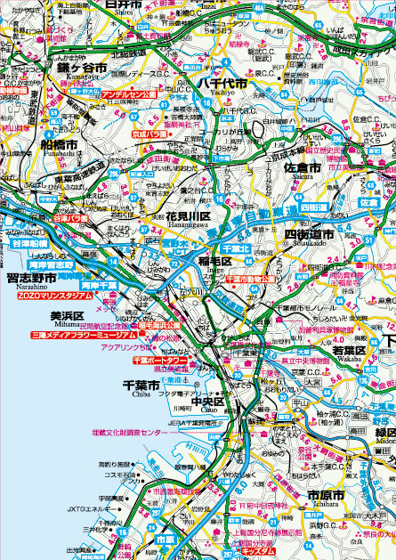 楽天市場 千葉県全図 地図 ポスター ｂ1判 年最新版 表面ビニールコーティング加工 水性ペンが使えます 地図の店とうぶんしゃ 楽天市場店