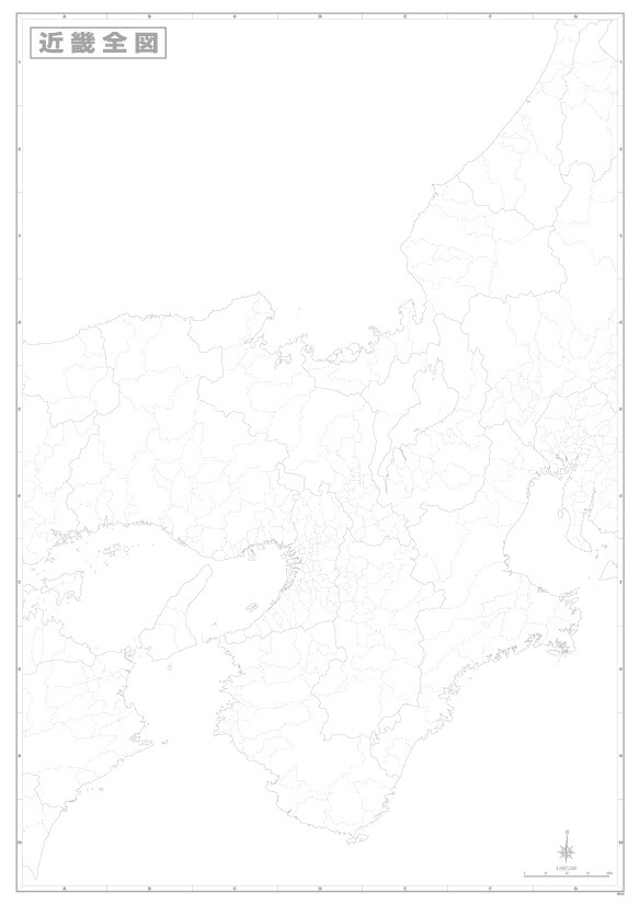 楽天市場 近畿全図 地図 ポスター ｂ1判 21年最新版 表面ビニールコーティング加工 水性ペンが使えます 地図の店とうぶんしゃ 楽天市場店