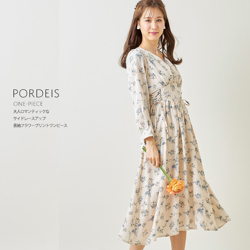 楽天市場 サイドレースアップ長袖フラワープリントワンピース Pordeis ポーディス Tocco Closet トッコクローゼット レディース 花柄 小花 ミモレ丈 可愛い 上品 秋 春 ウエストゴム vネック 裏地有り tocco 楽天市場 サイドレースアップ長袖フラワープリントワンピース Pordeis ポーディス Tocco Closet トッコクローゼット レディース 花柄 小花 ミモレ丈 可愛い 上品 秋 春 ウエストゴム vネック 裏地有り tocco